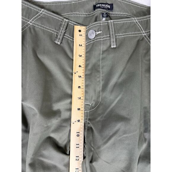 NWT True Religion Cargo Pants Men Army Green Size 34 - Picture 7 of 8